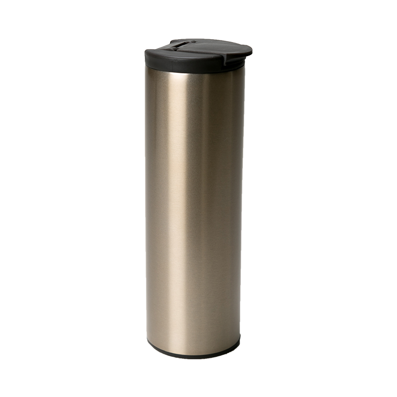 detail of 350ml Stainless steel vacuum insulated slim coffee cup with seal lid