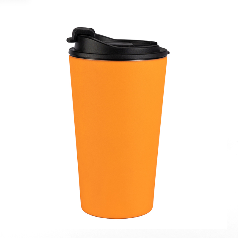 300ml Double wall reusable travel coffee mug with spill proof lid