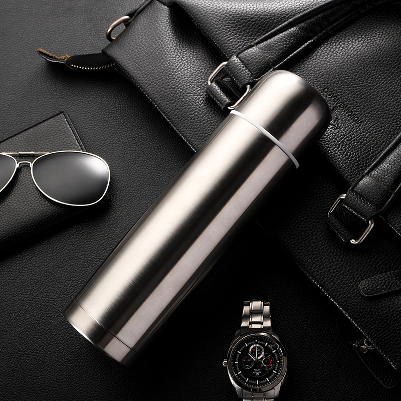 detail of 350ml/500ml/750ml/1000ml Stainless steel insulated water flask wide mouth for carbonated drinks