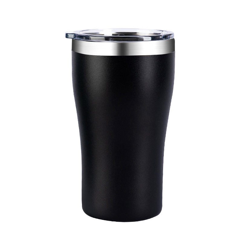 detail of 16oz Stainless steel iced coffee tumbler with lid for home, office, outdoor