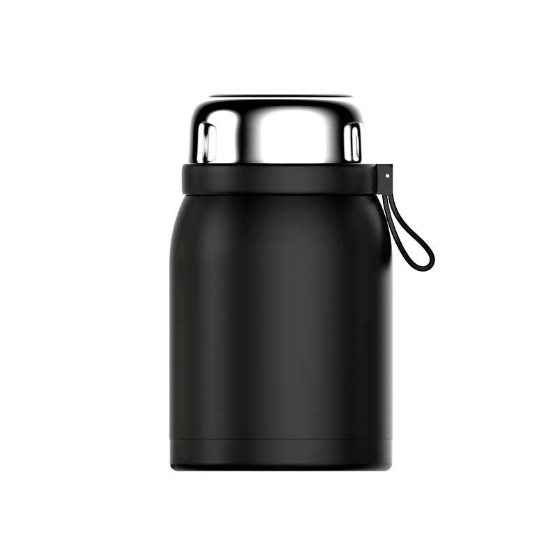 detail of 700ml/1000ml Vacuum insulated food container storage with handle for soup, smoothie bowl, oatmeal