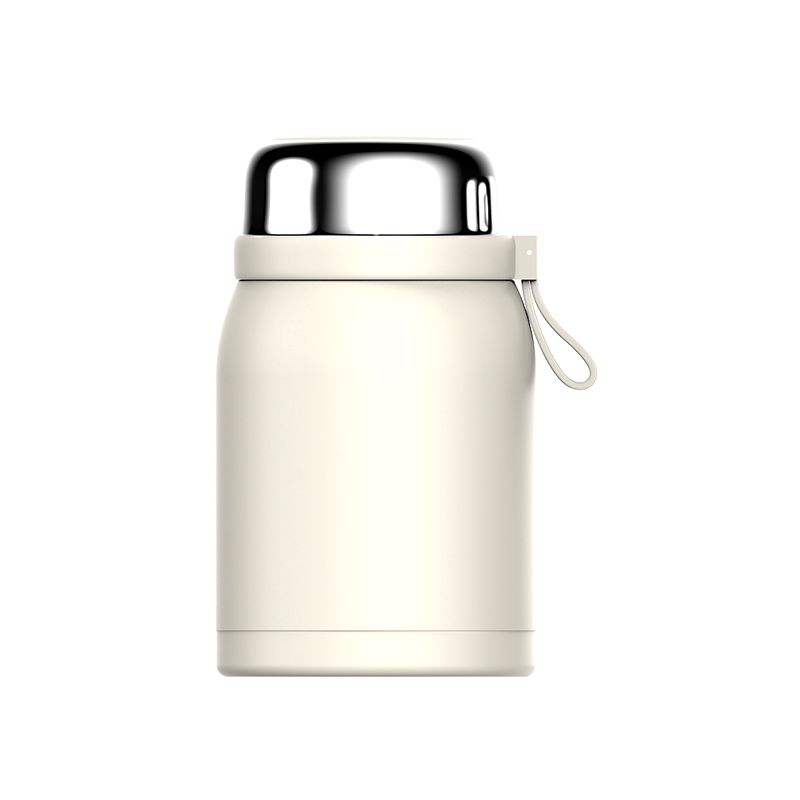 detail of 700ml/1000ml Vacuum insulated food container storage with handle for soup, smoothie bowl, oatmeal