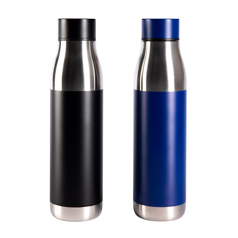 detail of 650ml Stainless steel powder coated sports travel water flask for school