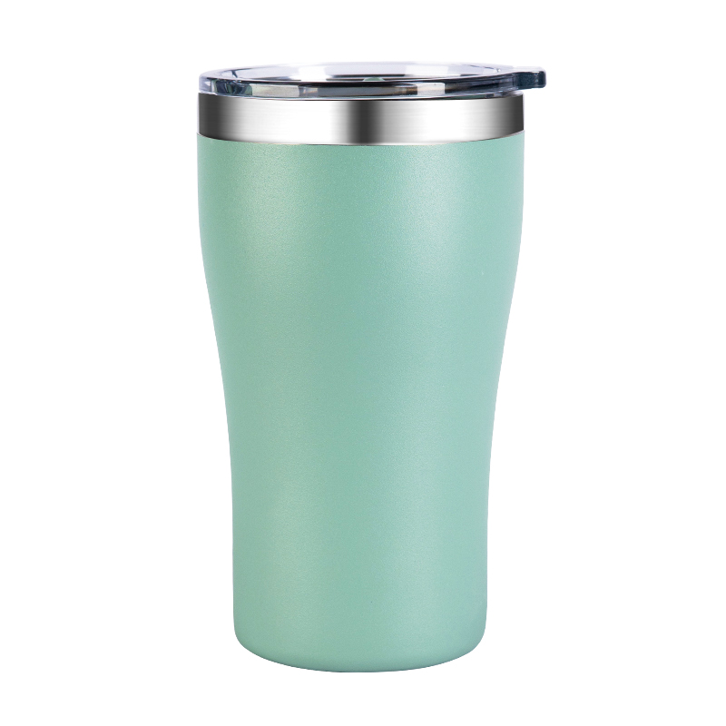 detail of 16oz Stainless steel iced coffee tumbler with lid for home, office, outdoor
