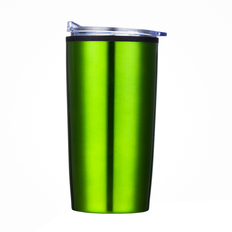 detail of 20oz Double wall inner plastic outer stainless steel tumbler cup dishwasher safe