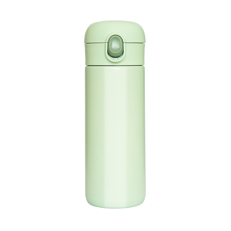 detail of 400ml Stainless steel vacuum water flask with full leak proof auto flip lid