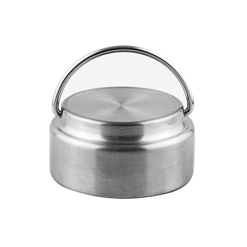 detail of 12oz Stainless steel insulated sports water bottle with handle keep drinks hot cold